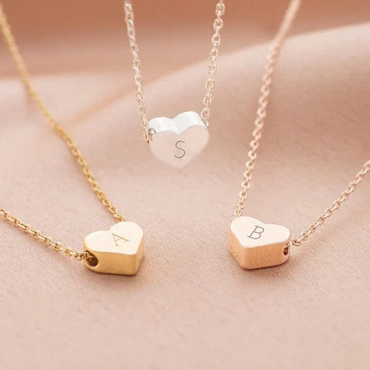 Heart Initial Necklace