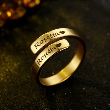 Double Name Ring