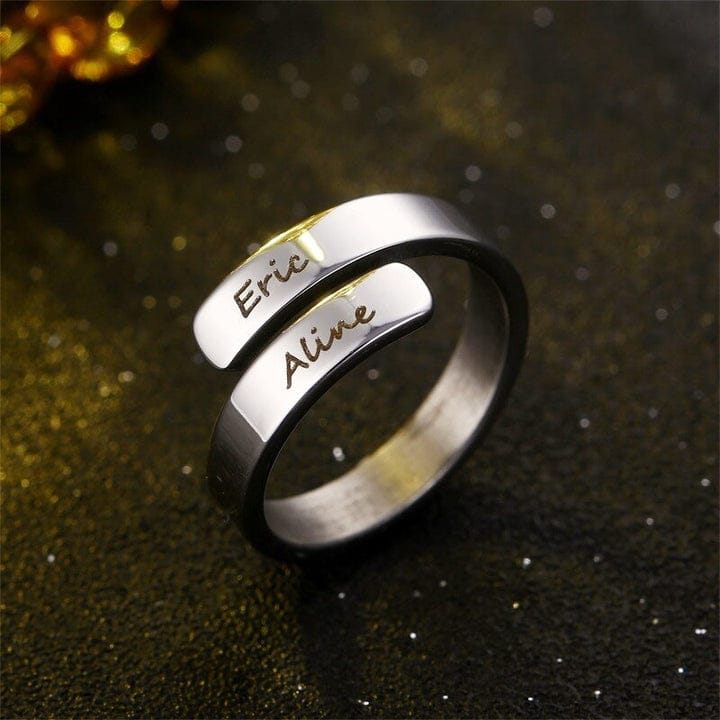 Double Name Ring